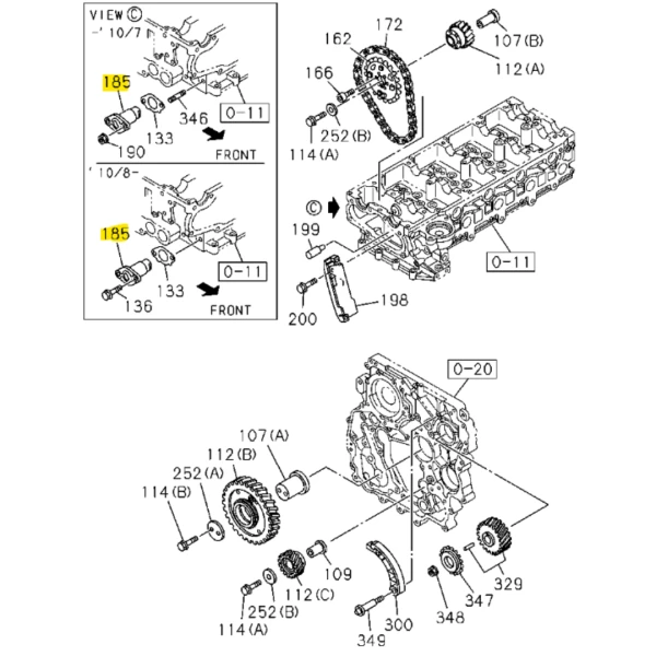 Tensor de la cadena de distribución para chevrolet d max 2014 2018 2.5 4jk1 - Tensor De La Cadena De Distribución | ClickRepuestos